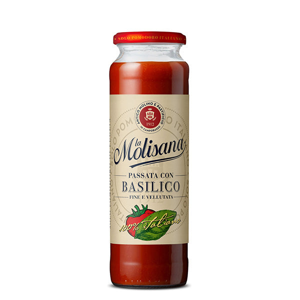 Passata di pomodoro con basilico La Molisana 690 g fine e vellutata 100%  italiano