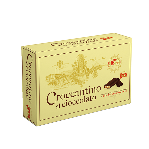 Light Goldenrod Strega Alberti Croccantino With Chocolate 300g