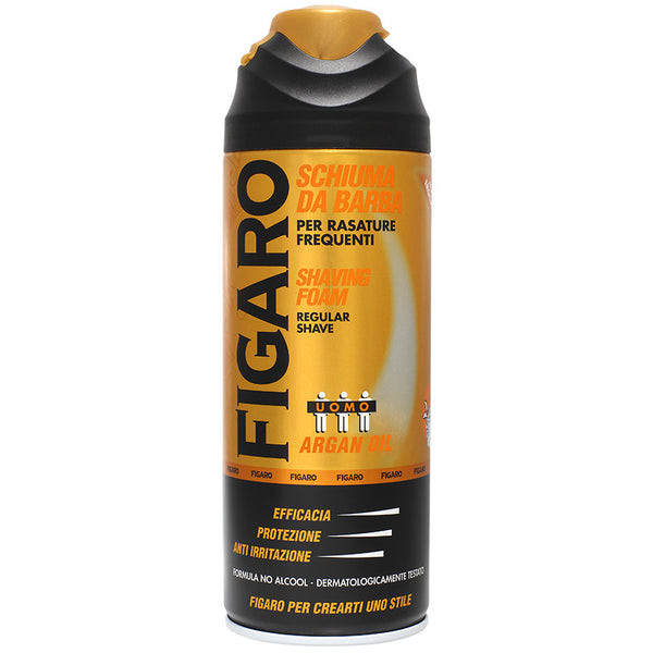 Dark Slate Gray Figaro Shaving Foam Argan Oil 400ml