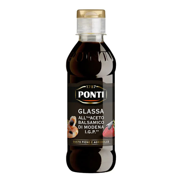 Black Ponti Balsamic Vinegar Of Modena Glaze IGP 250g