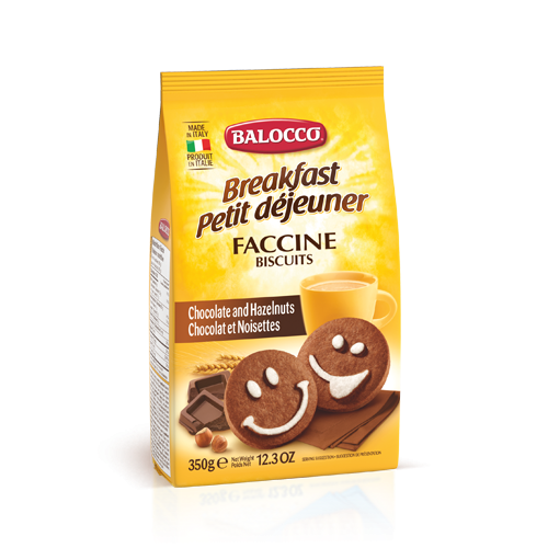 Sandy Brown Balocco Faccine Biscuits 350g