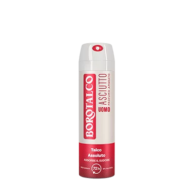 Maroon Borotalco Dry For Men Spray Amber Scent 150ml