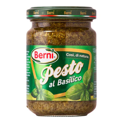 Dark Olive Green Berni Pesto Basil 135g