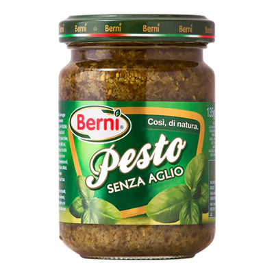 Dark Olive Green Berni Pesto Basil With No Garlic 135g