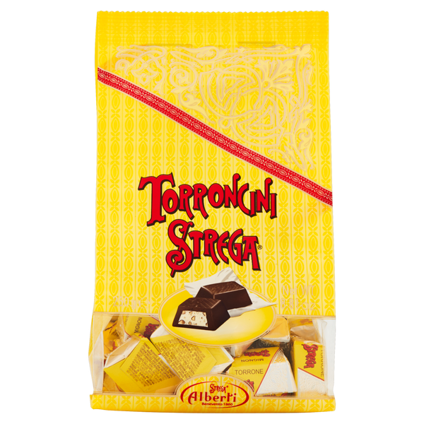 Gold Strega Torroncini Nougat Covered With Chocolate 150g