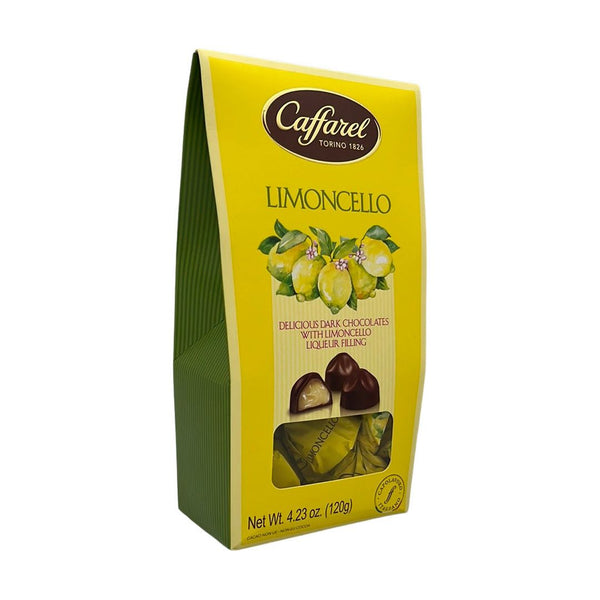 Dark Olive Green Caffarel Limoncello Dark Chocolates With Limoncello Liqueur Filling 120g