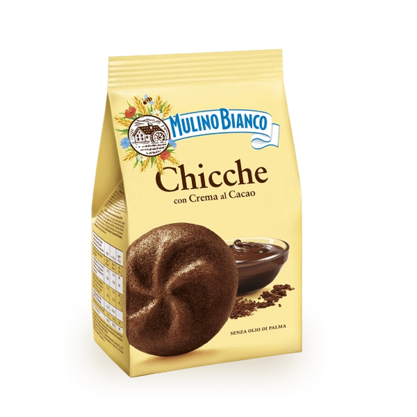 Dark Slate Gray Mulino Bianco Chicche Biscuits With Chocolate Cream 200g