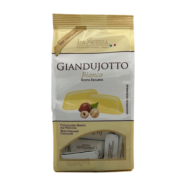 Rosy Brown La Suissa White Chocolate With Hazelnuts "Giandujotto Bianco" 150g