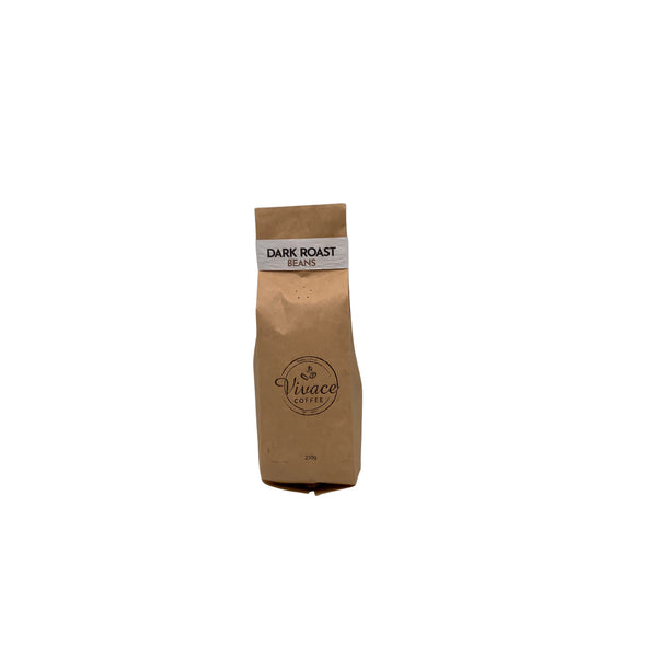 Dark Gray Vivace Coffee Beans Dark Roast 100% Arabica 250g