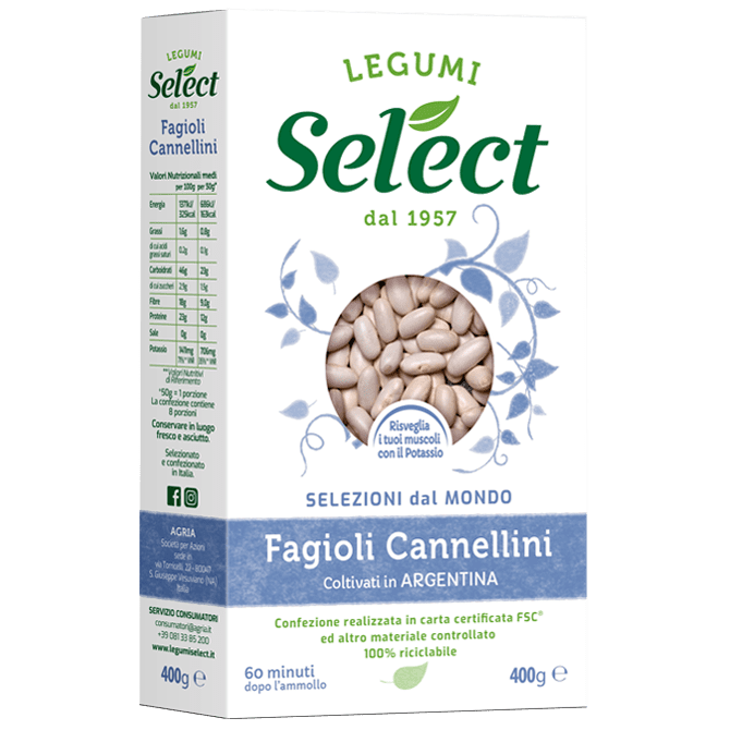 Light Gray Select Cannellini Beans Dried 400g