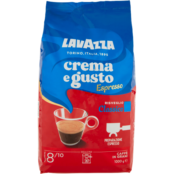 Firebrick Lavazza Crema E Gusto Coffee Expresso Beans 1kg