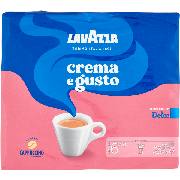 Light Coral Lavazza Crema E Gusto Dolce Coffee Double Pack 2 x 250g