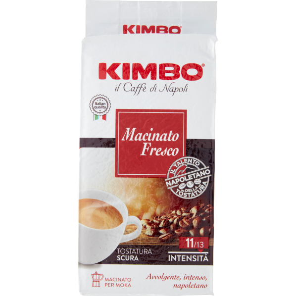 Brown Kimbo Macinato Fresco Coffee Ground 2x250g
