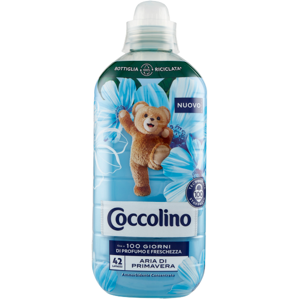 Light Steel Blue Coccolino Concentrated Fabric Softener Spring Air 980ml