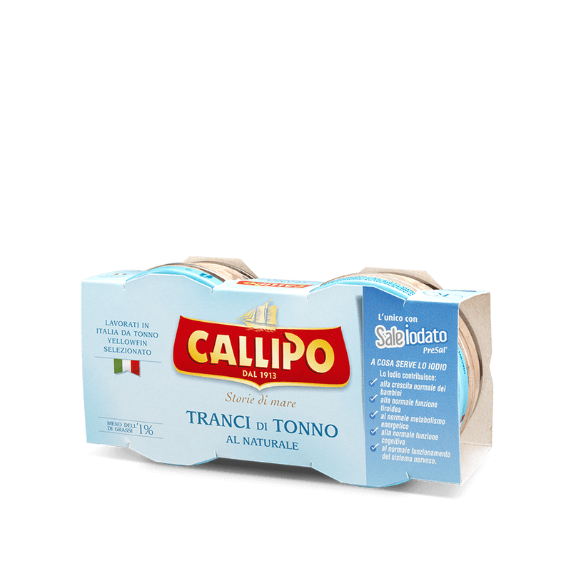 Light Gray Callipo Yellowfin Tuna Fillet Naturale (2x80g)