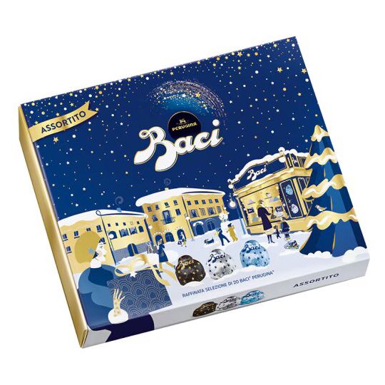 Light Gray Baci Perugina Assorted Christmas Chocolate Box 250g