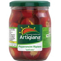 Dark Olive Green Artigiana Sud Chilli Peppers Filled With Tuna 1kg