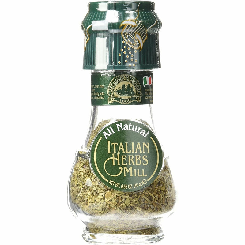 Dark Olive Green La Drogheria 1880 Italian-Style Herb Blend Mill 16g