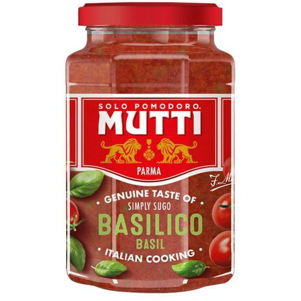Firebrick Mutti Pasta Sauce with Basil 400g