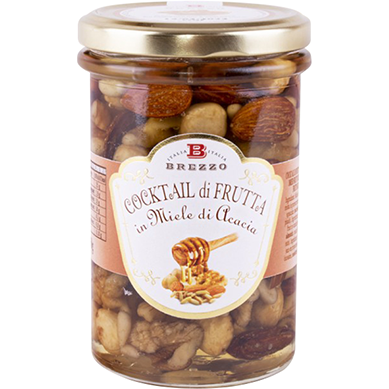 Rosy Brown Brezzo Dried Nut Cocktail In Acacia Honey 350g