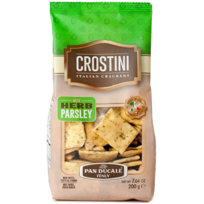 Sandy Brown Pan Ducale Crostini with Italian Herb Parsley(Crackers) 200g