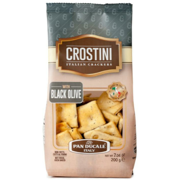 Sandy Brown Pan Ducale Crostini with Black Olive(Crackers) 200g