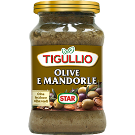 Dark Olive Green Star Pesto Tigullio Olives & Almonds 190g