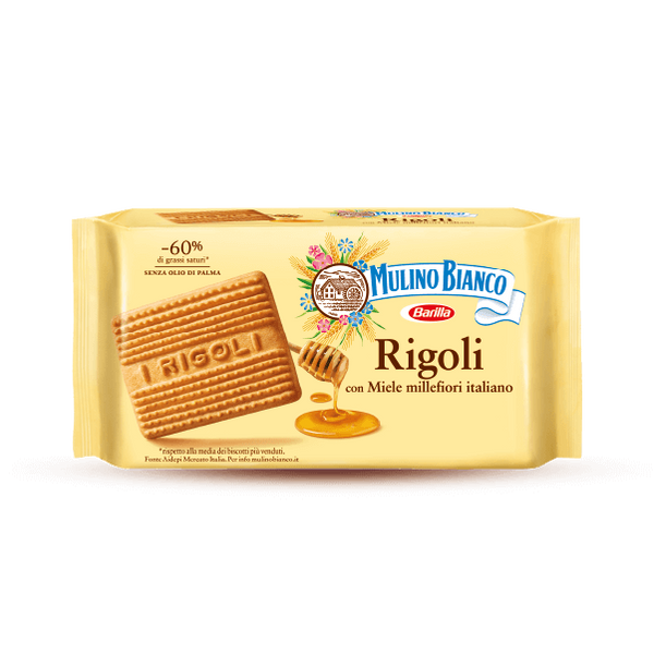 Khaki Mulino Bianco Rigoli Honey Biscuits 400g