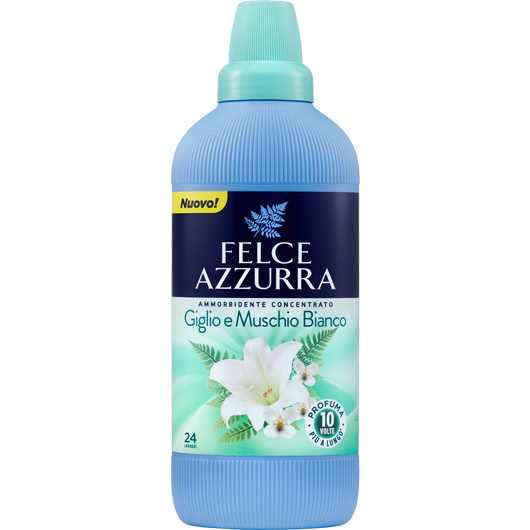 Sky Blue Felce Azzurra Fabric Softener Concentrated Lily & White Musk 600ml