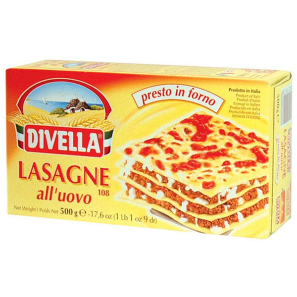 Light Goldenrod Divella Egg Lasagne (Oven-Ready) 500g