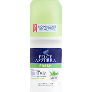 Midnight Blue Felce Azzurra Deodorant Roll-On Fresh IDTATALC With Aloe Vera Formula 50ml