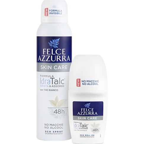 Midnight Blue Felce Azzurra Deodorant Roll-On Skin Care Idratalc Formula 50ml