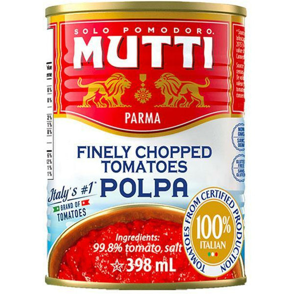 Red Mutti Finely Chopped Tomatos 400g