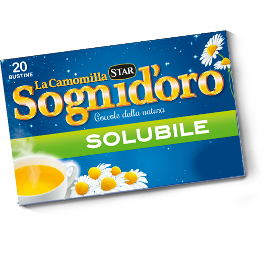Dark Cyan Star Sognid'oro Camomile Soluble (20 Satchets) BEST BEFORE 01/24