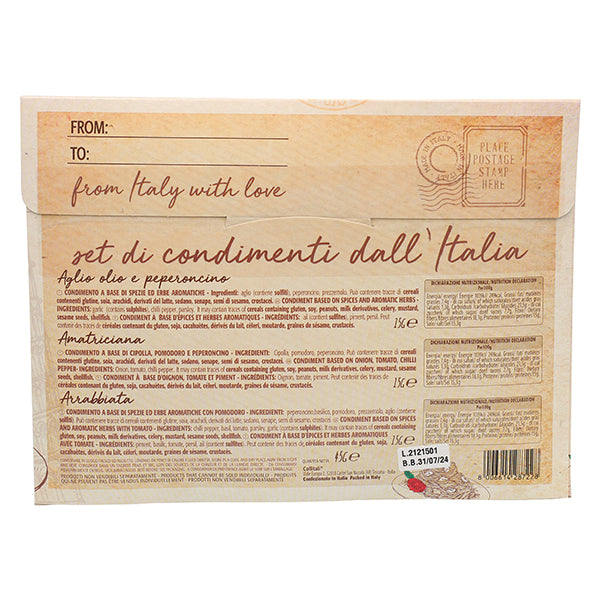 Tan Collitalli Food Post Card Herb & Spices (Garlic, Amatriciana, Arrabbiata) 45g