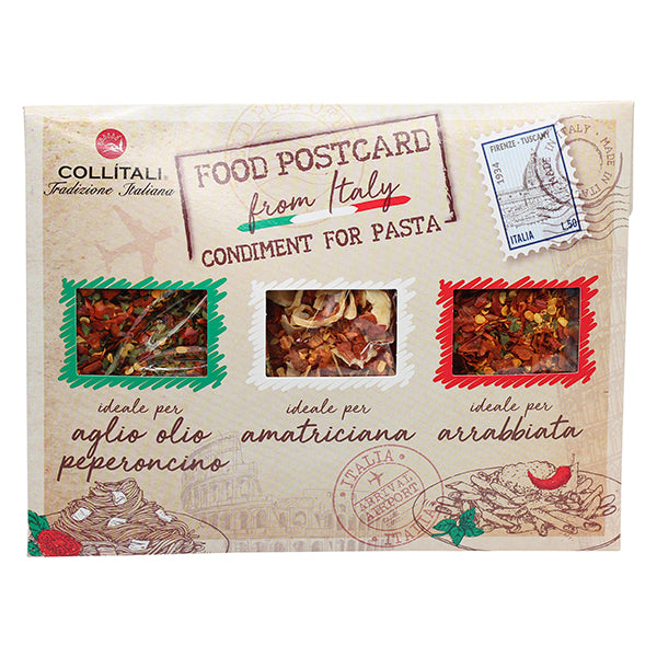 Light Gray Collitalli Food Post Card Herb & Spices (Garlic, Amatriciana, Arrabbiata) 45g