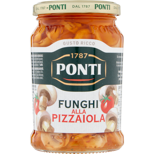 Light Gray Ponti Mushrooms Pizzaiola In OIl 280g