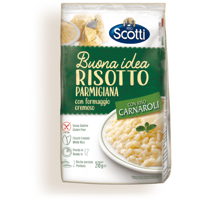 Dark Slate Gray Riso Scotti Risotto Parmigiana with cheese 210g