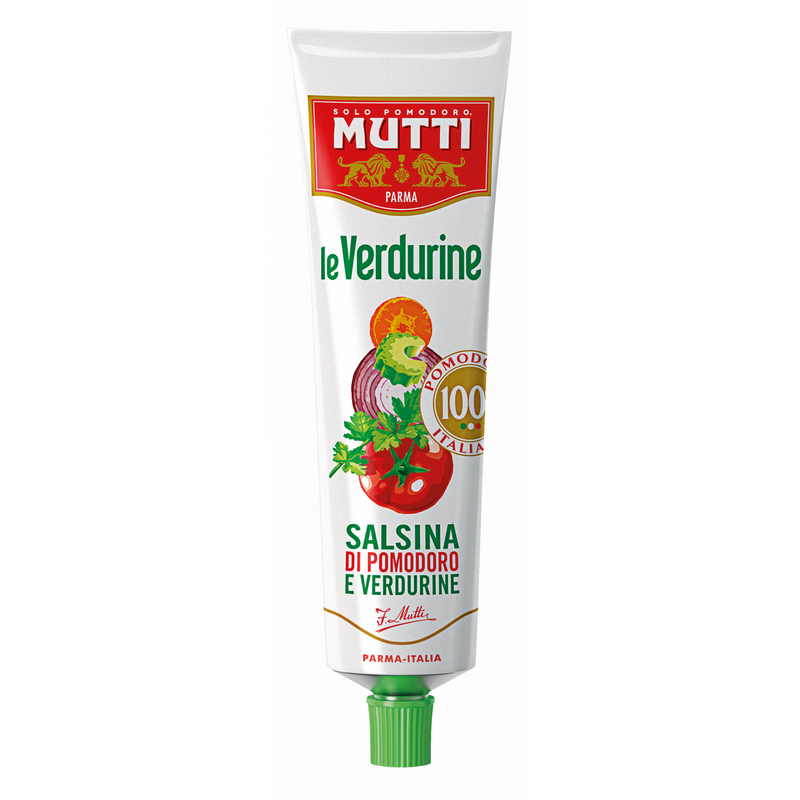 Firebrick Mutti "Le Verdurine" Tomato & Vegetable Puree 130g